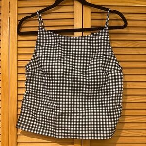 Kimchi Blue - Black and White Checkered Women's Top